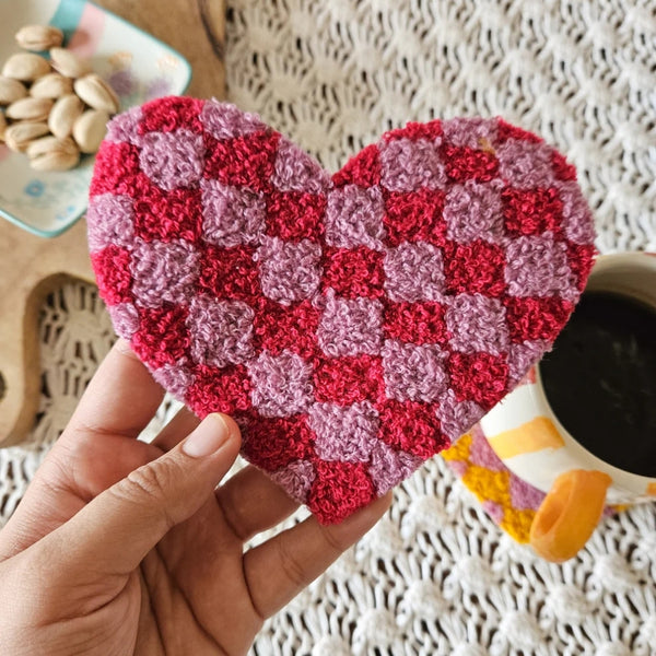 heart mug rug