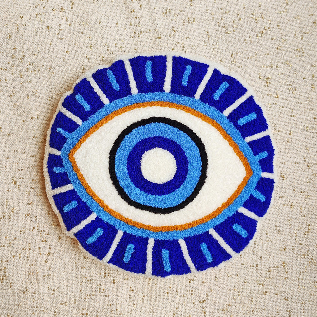 Ella Evil Eye Round Pillow Cover