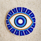 Ella Evil Eye Round Pillow Cover