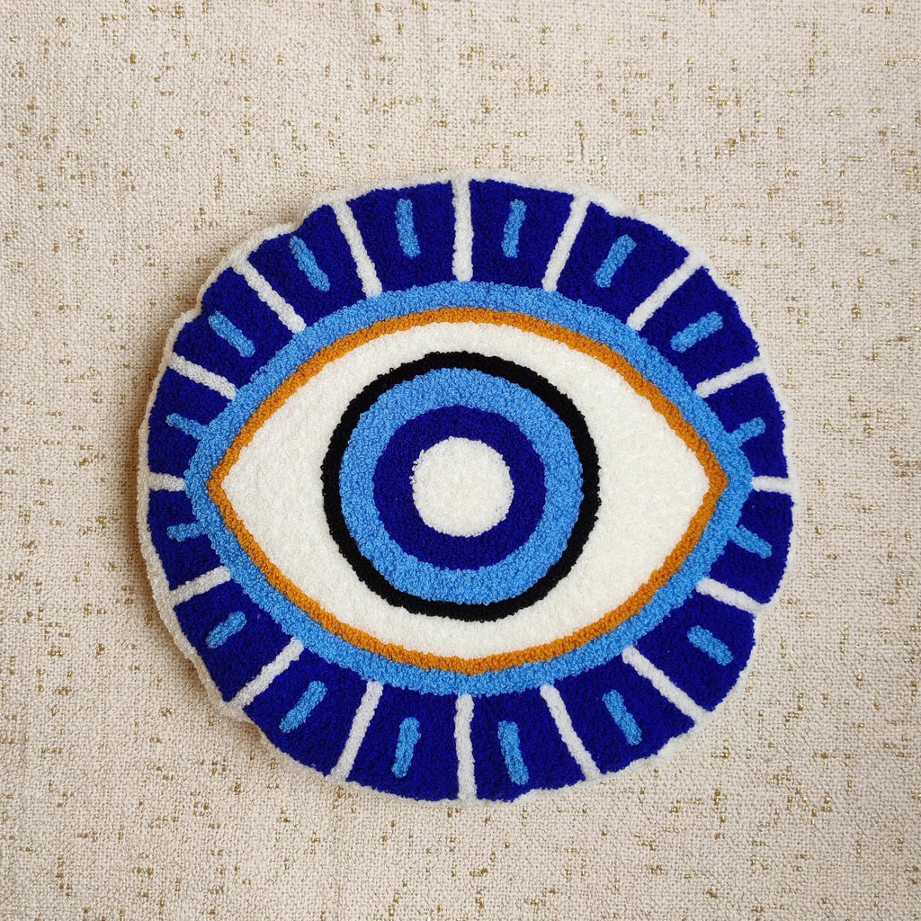 Ella Evil Eye Round Pillow Cover