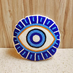 Ella Evil Eye Round Pillow Cover