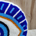 Ella Evil Eye Round Pillow Cover