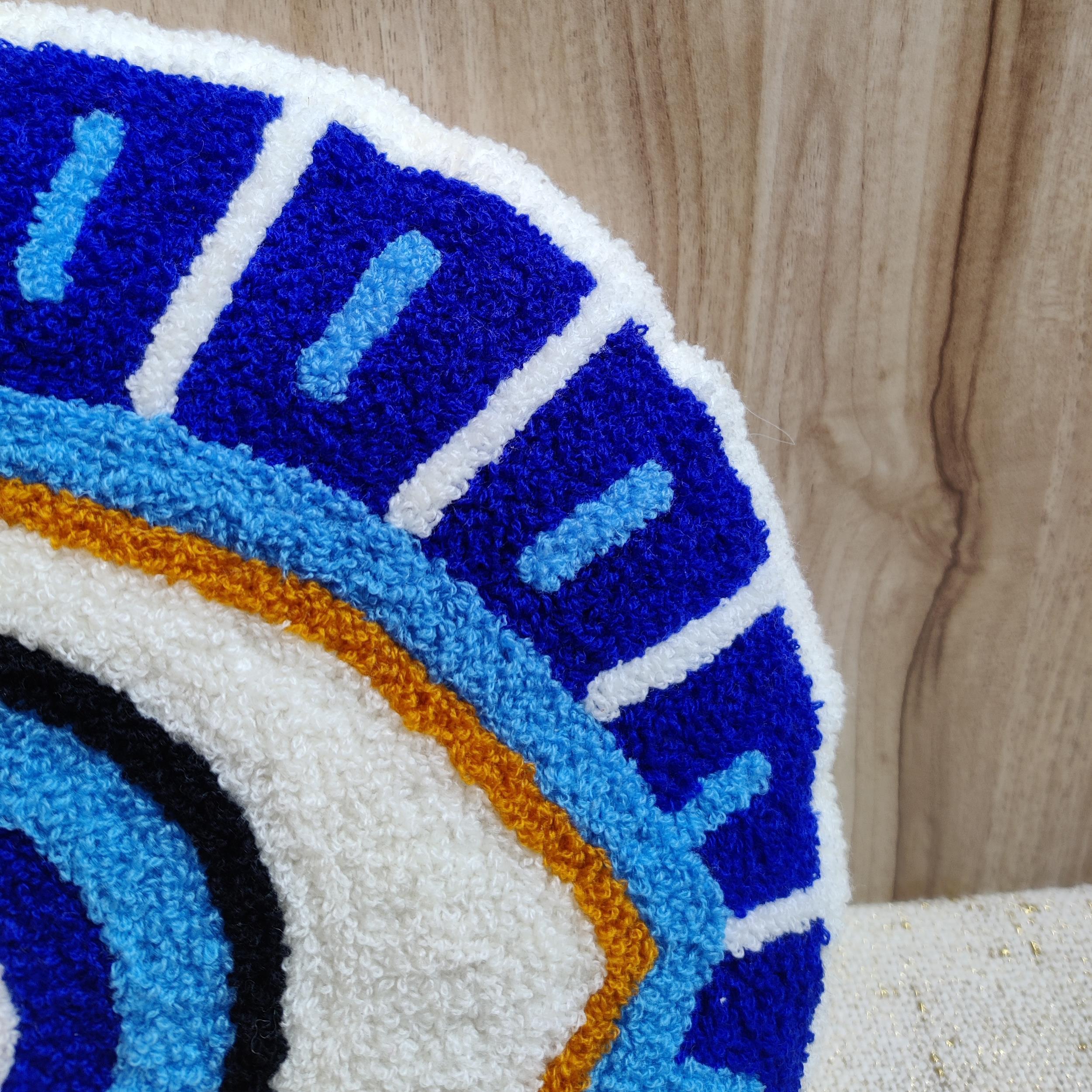 Ella Evil Eye Round Pillow Cover