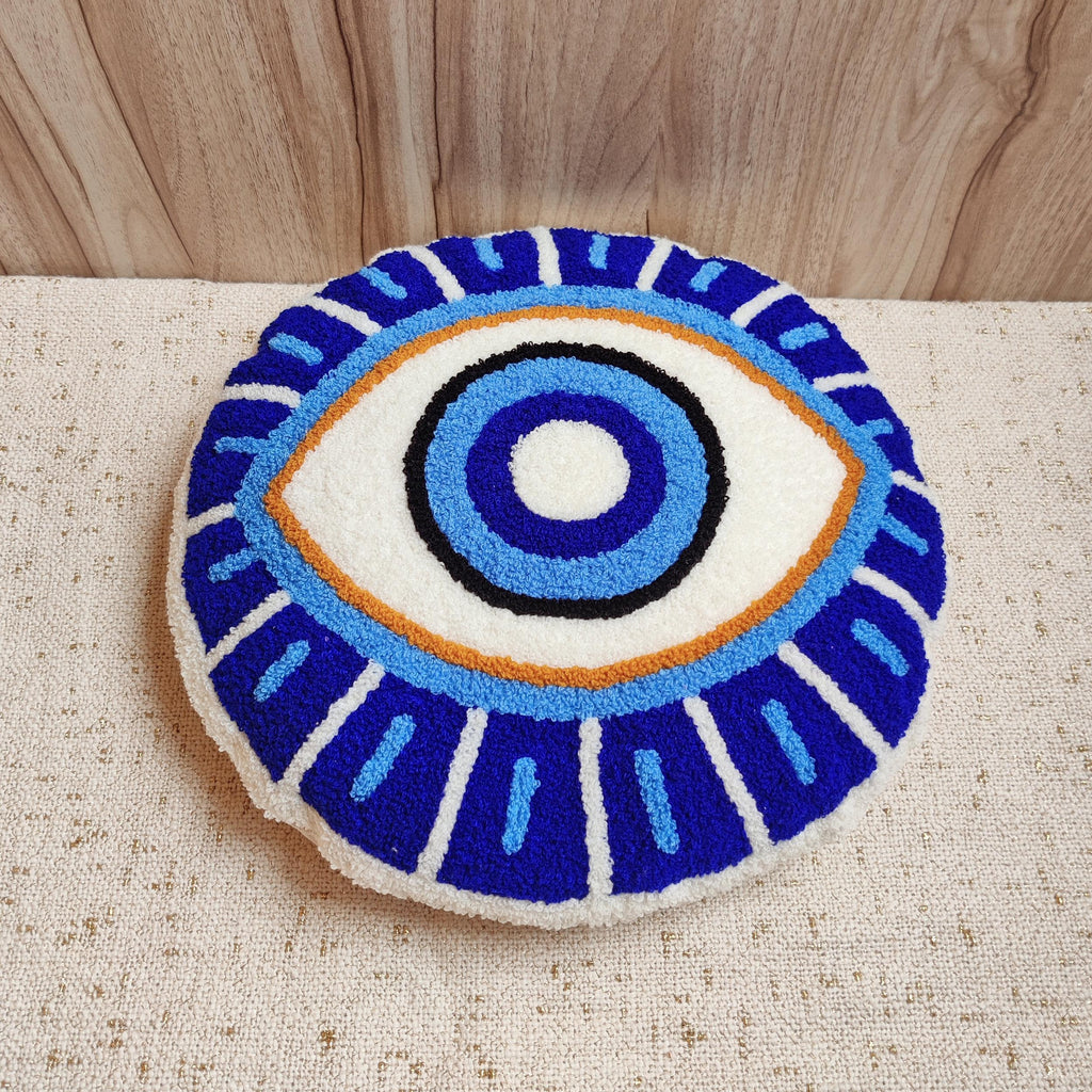 Ella Evil Eye Round Pillow Cover