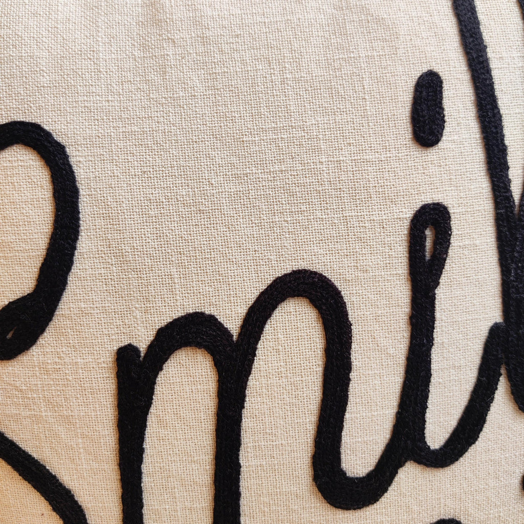 SMILE Here Pillow Cover