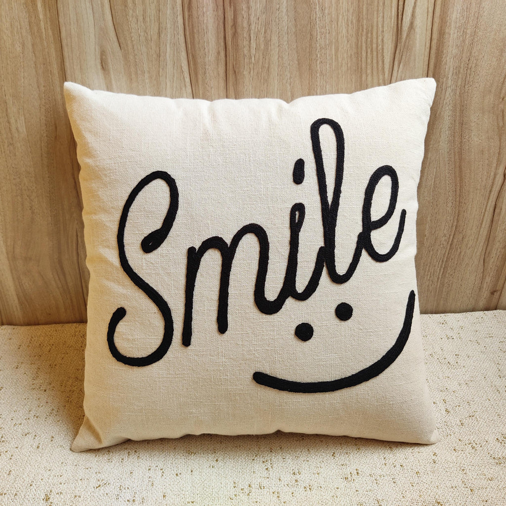 SMILE Here Pillow Cover