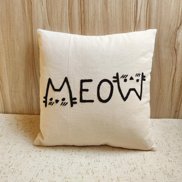 MEOW Here Pillow Cover