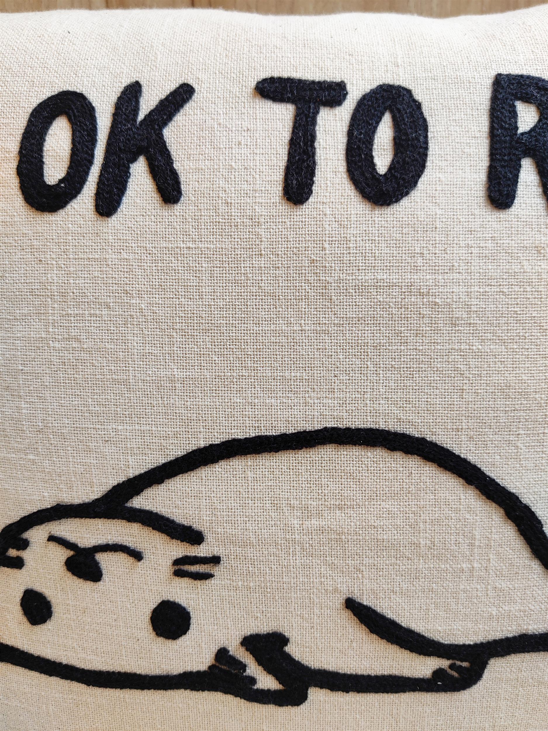 Its Ok To Rest Pillow Cover