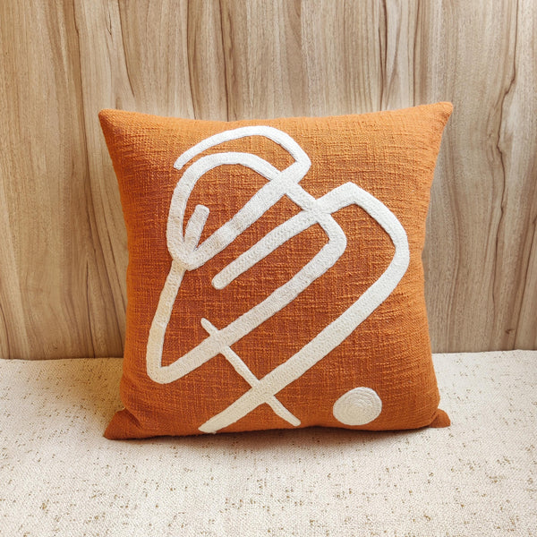 HUGO Rust Orange Pillow Cover