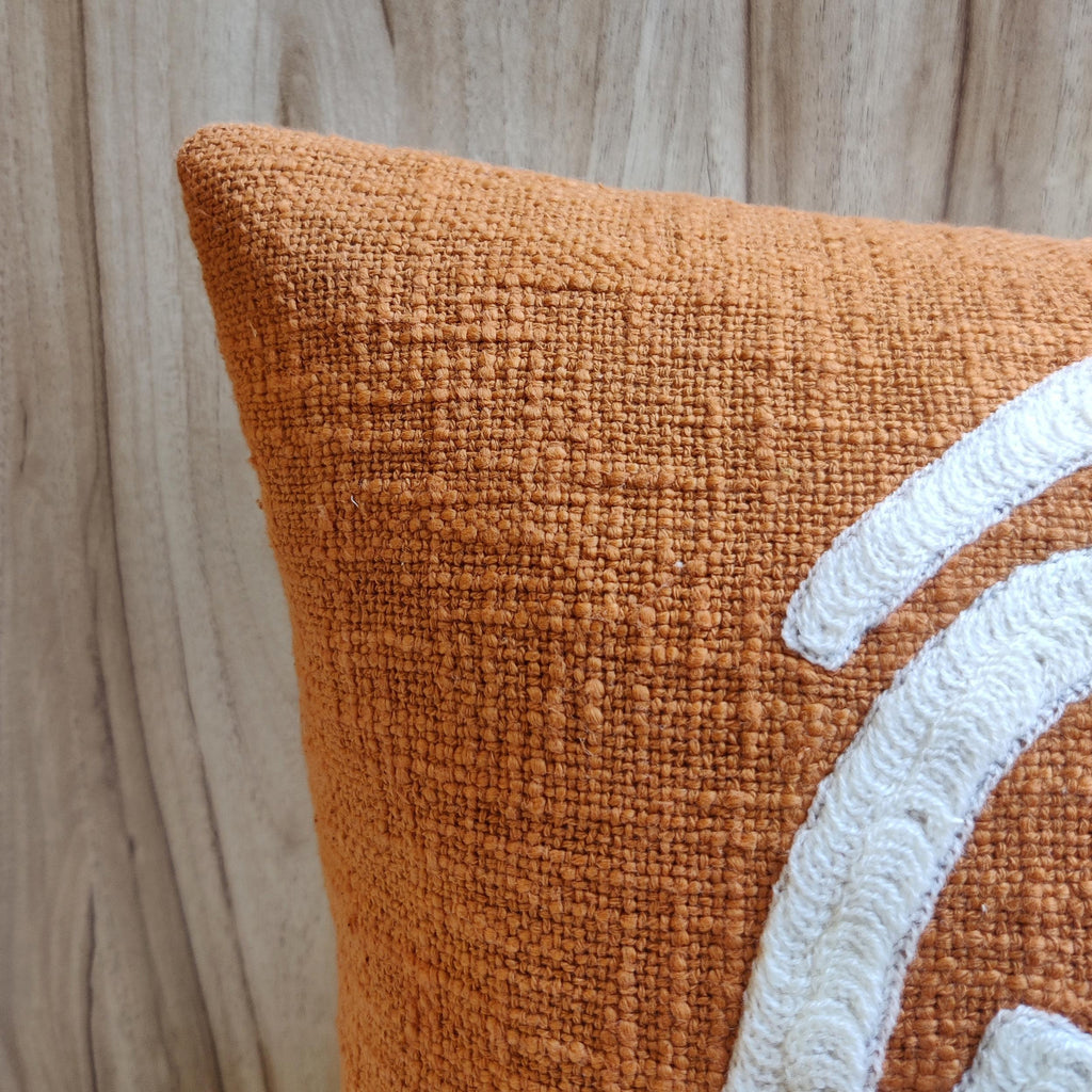 HUGO Rust Orange Pillow Cover