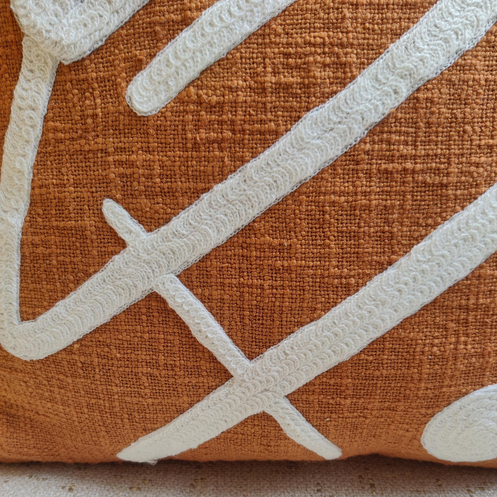 HUGO Rust Orange Pillow Cover