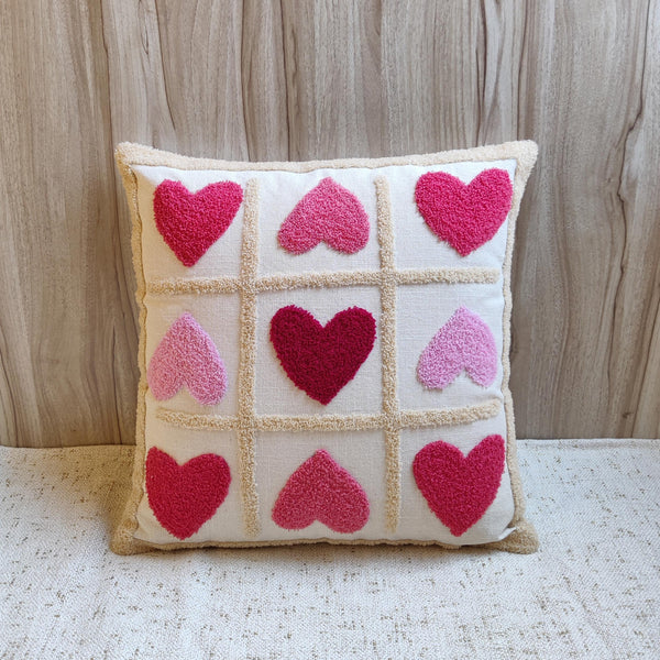 OLLIE 9 Hearts Pillow Cover