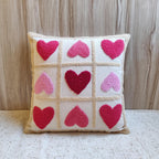 OLLIE 9 Hearts Pillow Cover