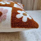 ALARA Rust Checkered Pillow Cover