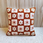 ALARA Rust Checkered Pillow Cover