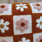 ALARA Rust Checkered Pillow Cover