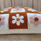 ALARA Rust Checkered Pillow Cover