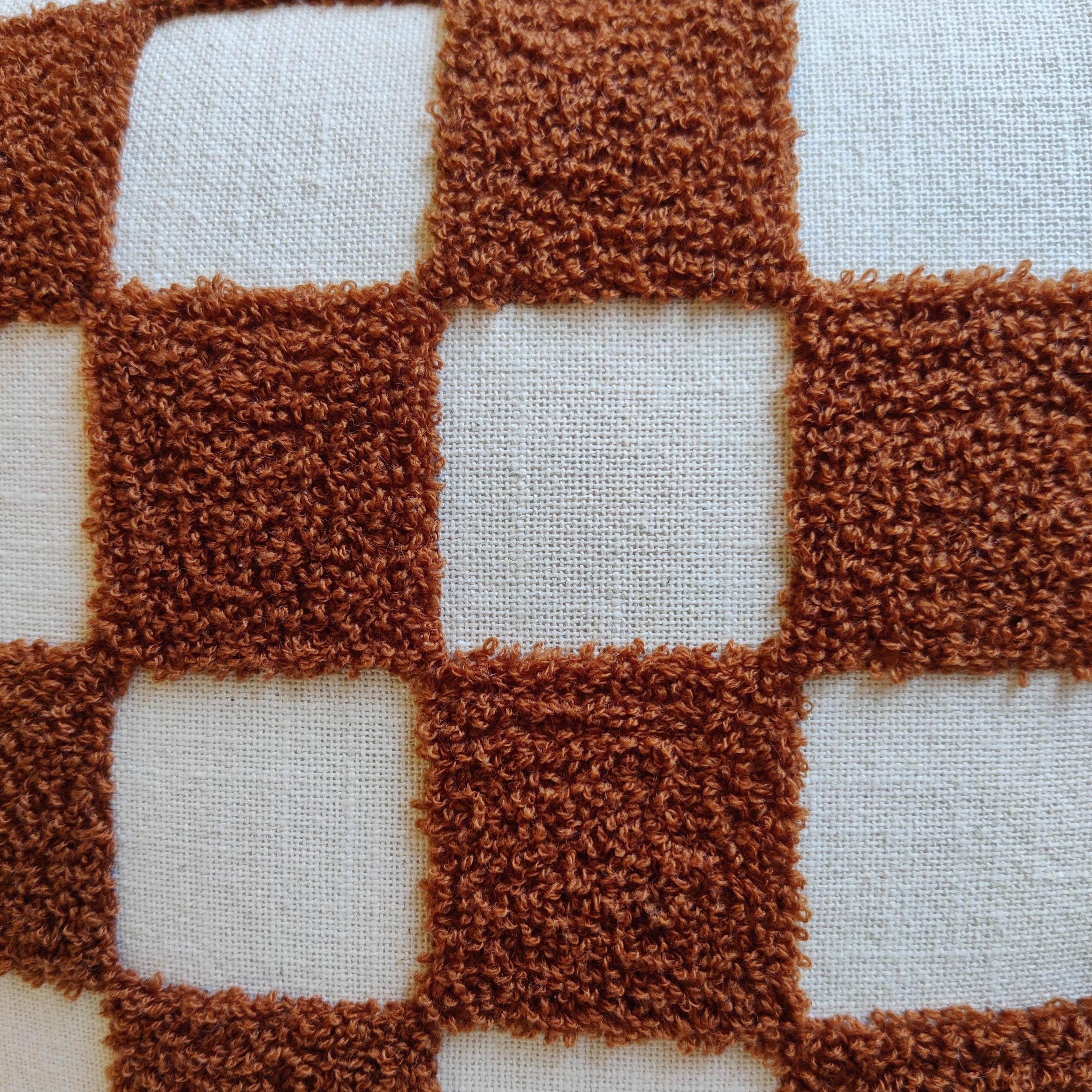 POPPY Checkered Pillow Cover