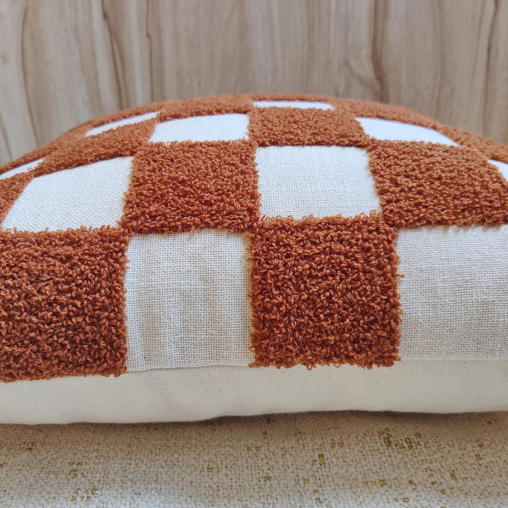 POPPY Checkered Pillow Cover