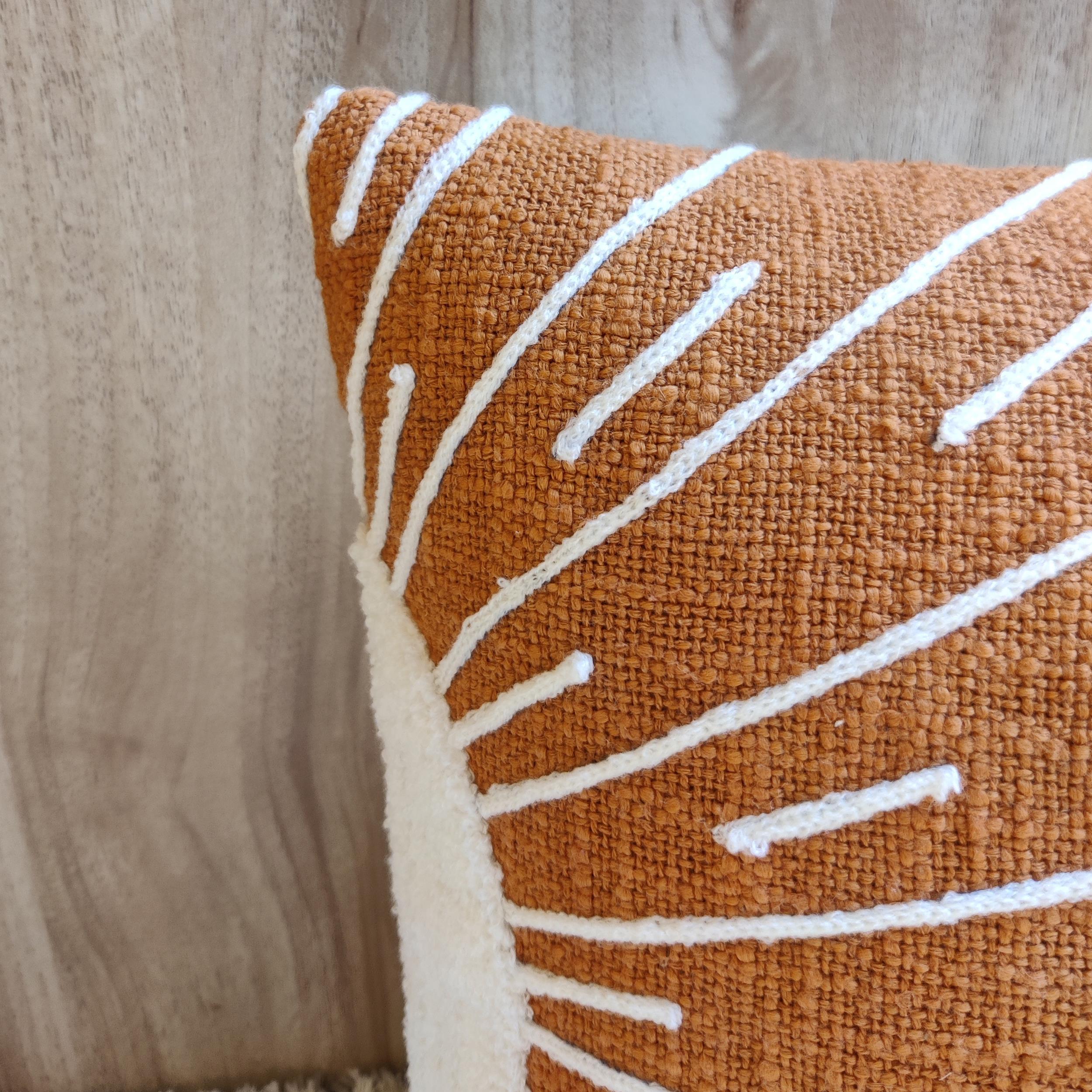 SUNSH Rust Orange Pillow Cover