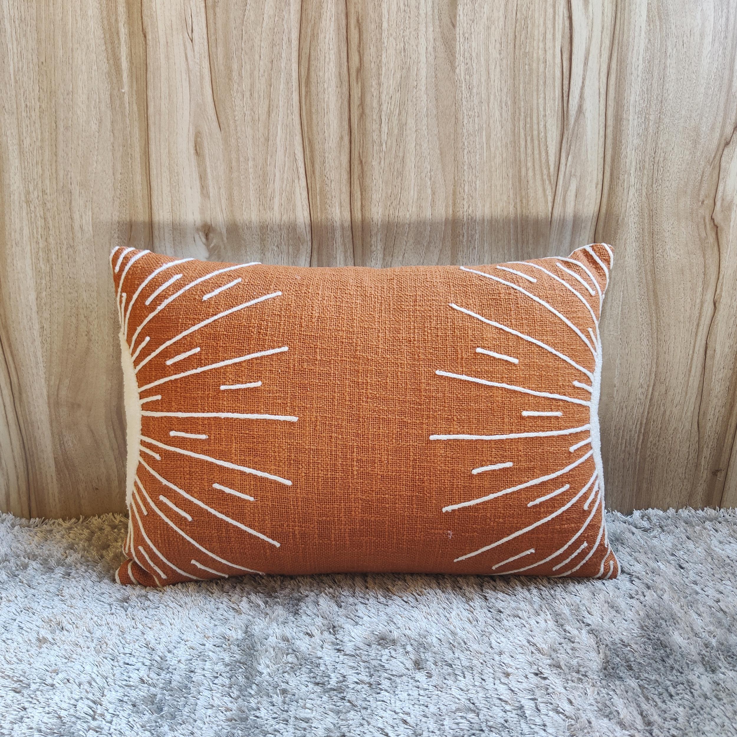 SUNSH Rust Orange Pillow Cover