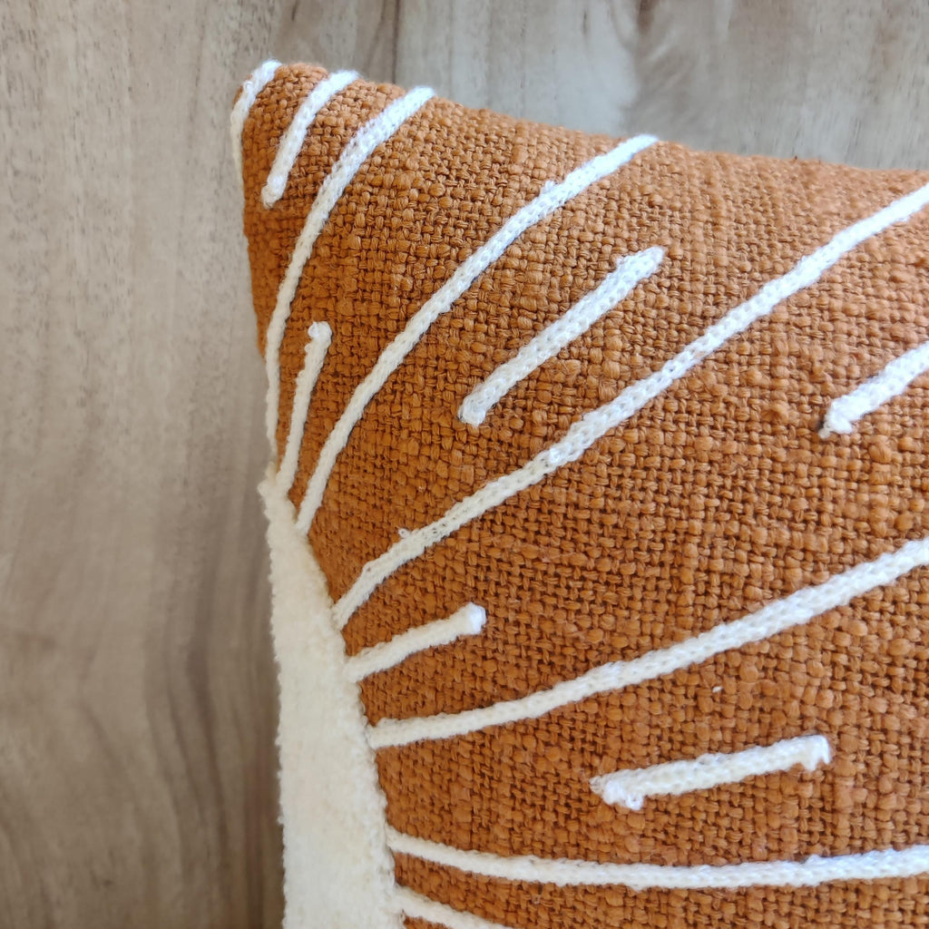 SUNSH Rust Orange Pillow Cover