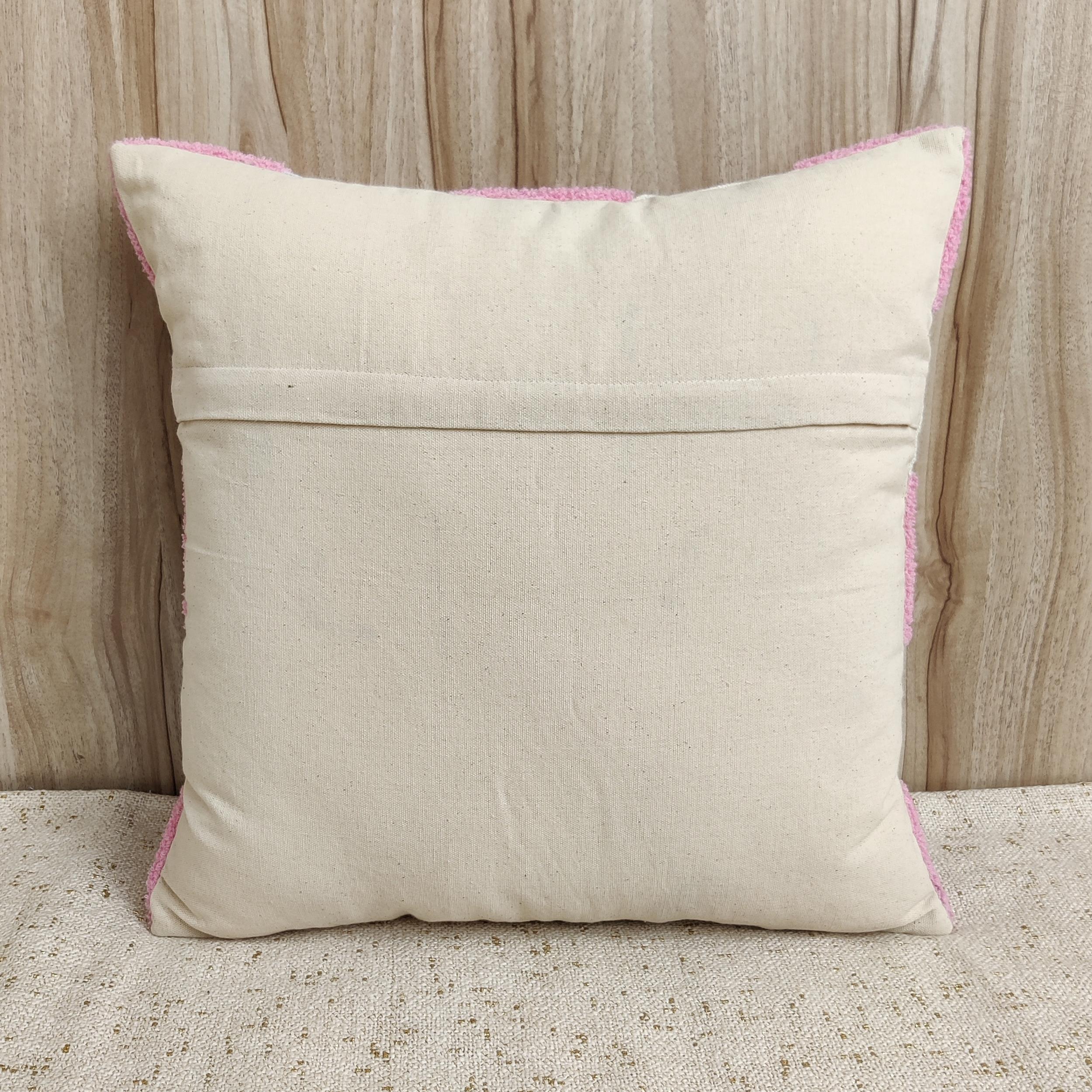 ALARA Pink Checkered Pillow Cover